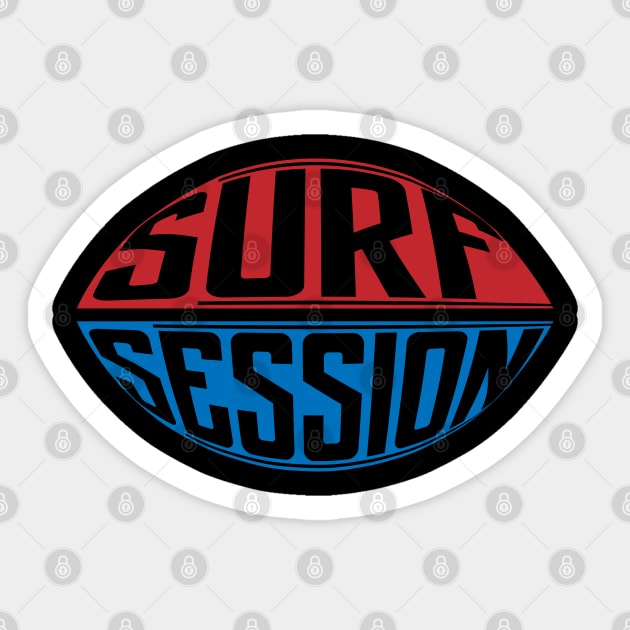 Surf Session Sticker by CTShirts